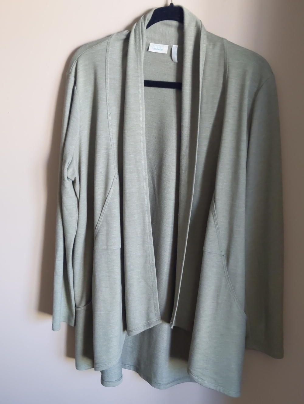 Light Sage Open-Front Women's CardiganLogo/ Never Worn